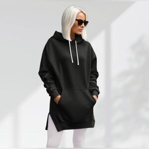 The Warmy Oversized Hoodie Dress Black Size Large - New with bag